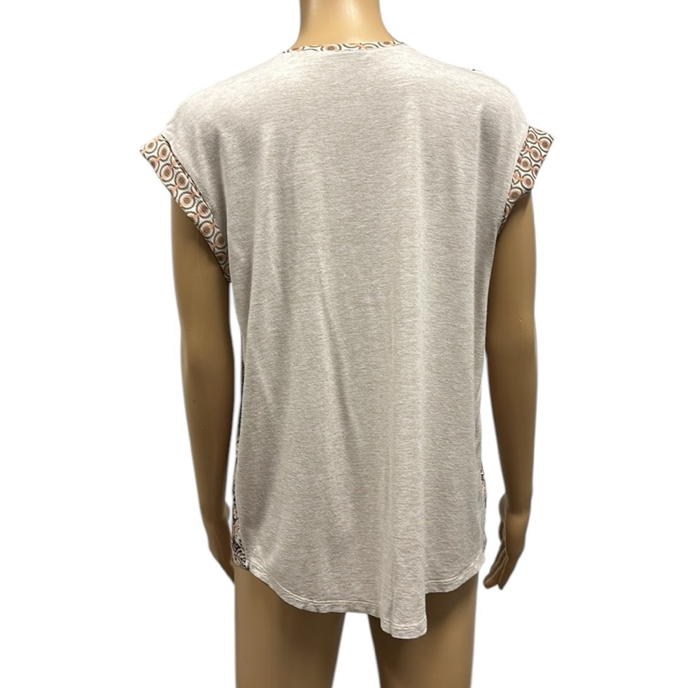 Zara Basic Collection Blouse Front Tee Back Paisl… - image 3